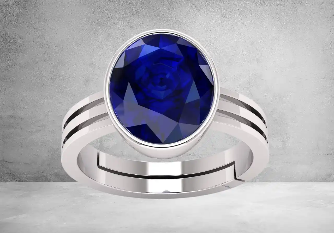 3.25 to 15..25 Ratti  Blue Sapphire Neelam Stone Original Certified Blue Sapphire  Gold  Plated ring.png